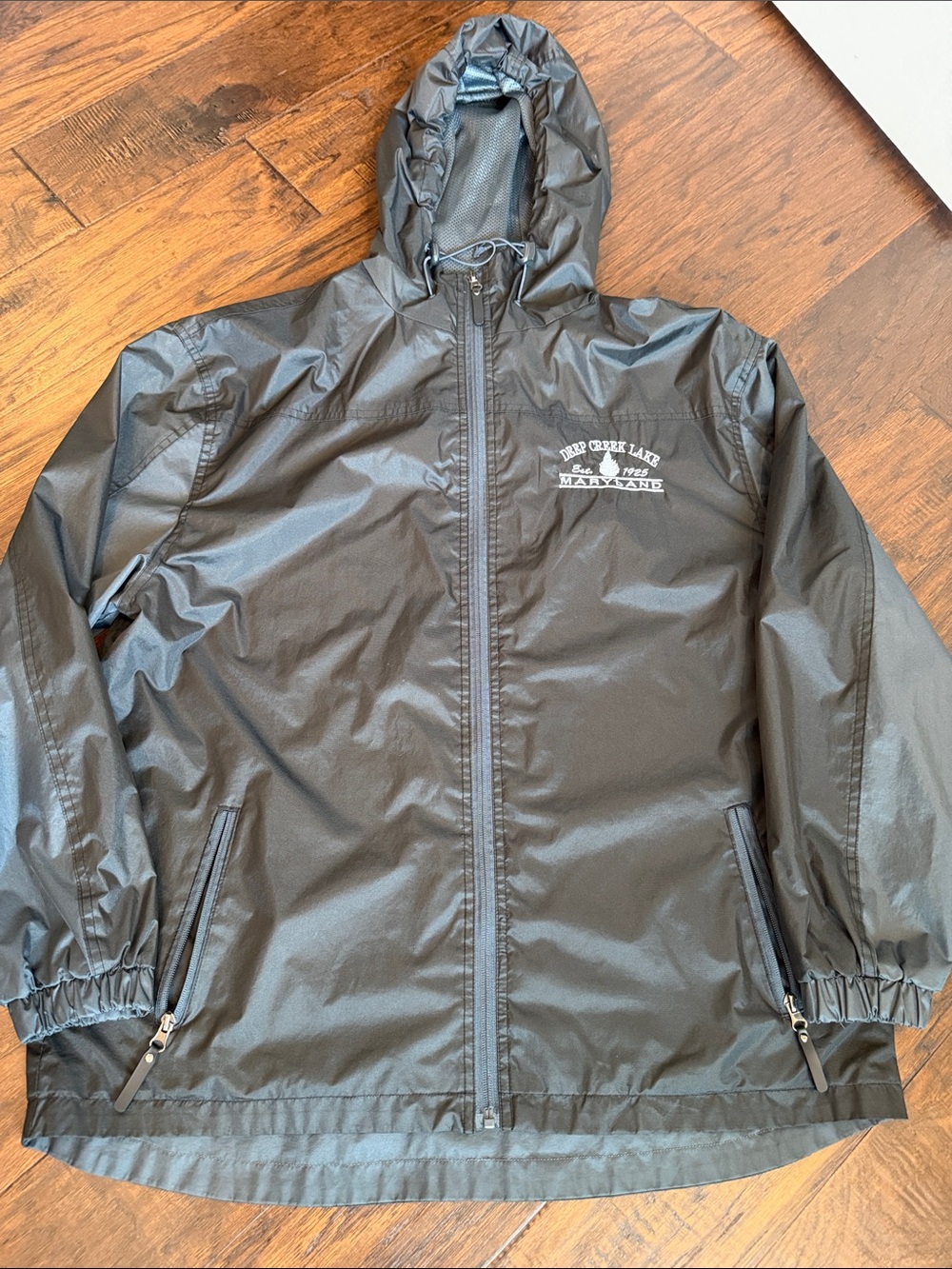 Men’s Black Lightweight Hooded Jacket